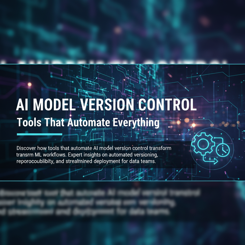 AI Model Version Control: Tools That Automate Everything