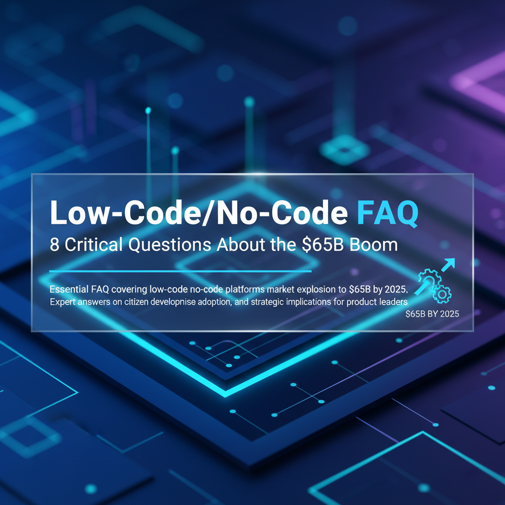 Low-Code/No-Code FAQ: 8 Critical Questions About the $65B Boom