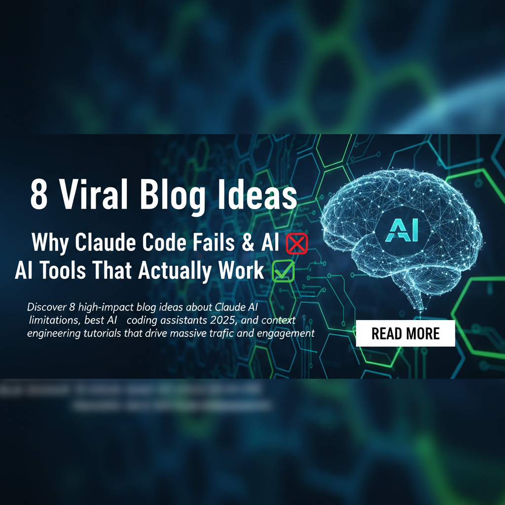 8 Viral Blog Ideas: Why Claude Code Fails & AI Tools That Actually Work