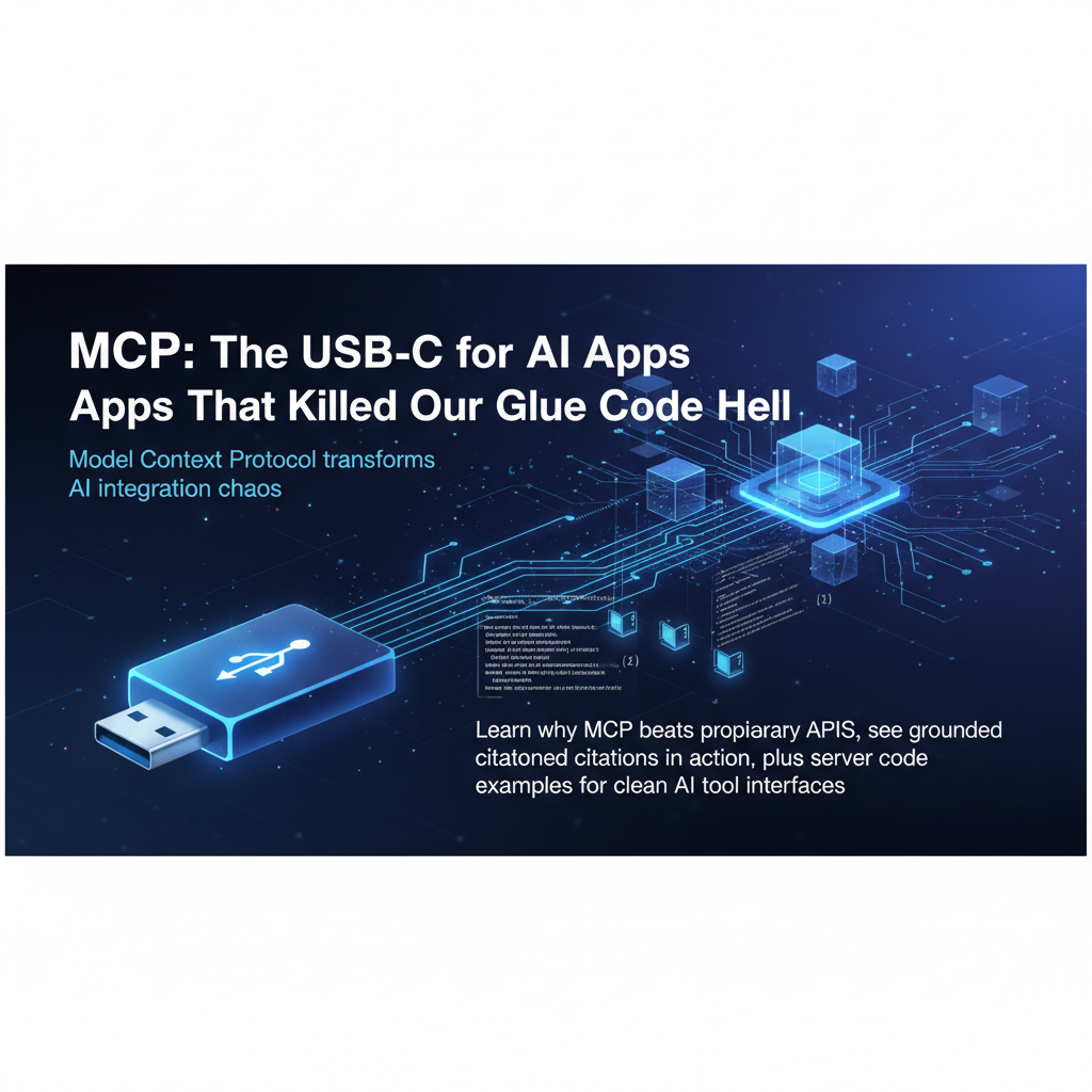 MCP: The USB-C for AI Apps That Killed Our Glue Code Hell